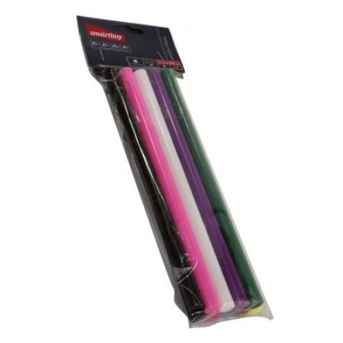Клеевые стержни 11.2/200мм, цветные, 10 шт, Smartbuy (SBT-GGGC-10)