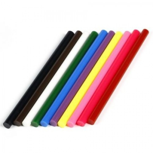 Клеевые стержни 11.2/200мм, цветные, 10 шт, Smartbuy (SBT-GGGC-10)