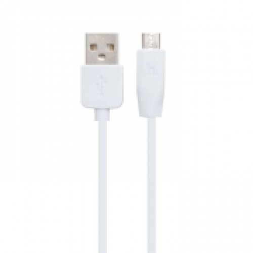 Кабель USB 2.0 Am=>micro B - 1.0 м, белый, 2 шт, Hoco X1 Rapid Charging