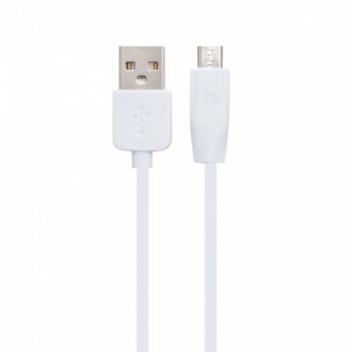 Кабель USB 2.0 Am=>micro B - 1.0 м, белый, 2 шт, Hoco X1 Rapid Charging