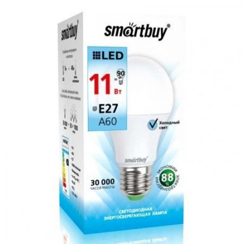 Светодиодная (LED) лампа Smartbuy A60 11W/4000/E27 (SBL-A60-11-40K-E27-A)