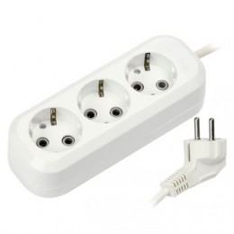 Удлинитель сетевой Smartbuy, 3 розетки, 5 м, 16А/3.5кВт заземление (SBE-16-3-05-Z)
