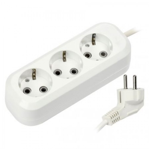 Удлинитель сетевой Smartbuy, 3 розетки, 5 м, 16А/3.5кВт заземление (SBE-16-3-05-Z)