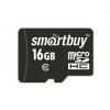 Карта памяти Micro SDHC 16Gb Smartbuy Class 10 без адаптера (SB16GBSDCL10-00LE)