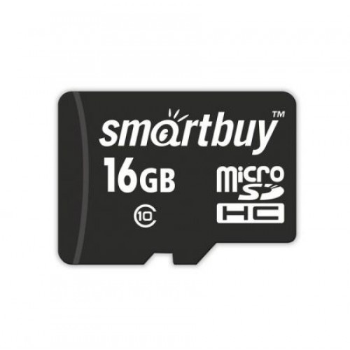 Карта памяти Micro SDHC 16Gb Smartbuy Class 10 без адаптера (SB16GBSDCL10-00LE)