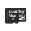 Карта памяти Micro SDHC 16Gb Smartbuy Class 10 без адаптера (SB16GBSDCL10-00LE)