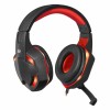 Гарнитура Defender G-370 Warhead, игровая, подсветка, чёрно-красная (64037)