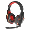 Гарнитура Defender G-370 Warhead, игровая, подсветка, чёрно-красная (64037)