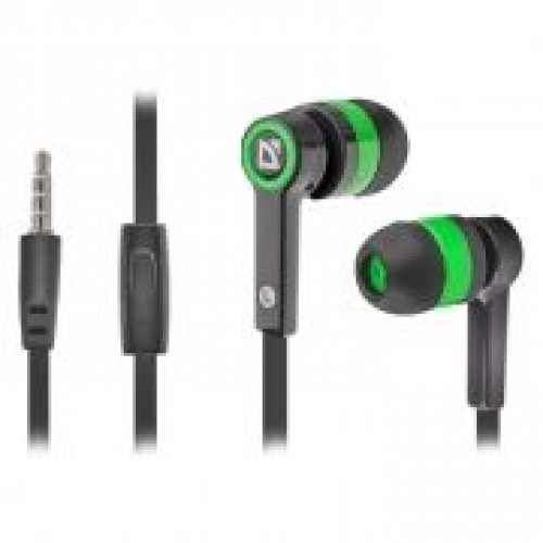 Гарнитура Defender Pulse-420 для мобильных устройств, черно-зеленая (63422)