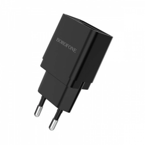 Зарядное устройство Borofone BA19A, 1А USB, черное
