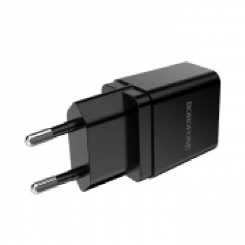 Зарядное устройство Borofone BA19A, 1А USB, черное