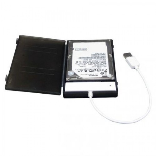 Внешний контейнер для 2.5 HDD S-ATA AgeStar SUBCP1, пластик, черный, USB 2.0"