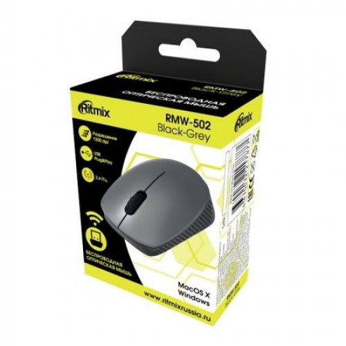 Мышь беспроводная Ritmix RMW-502 Grey USB