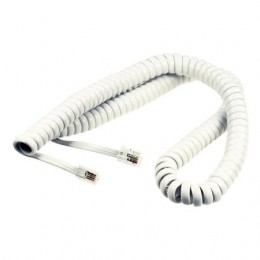 Кабель телефонный витой 4p4c RJ10, 3 м, белый, Premier (6-410)