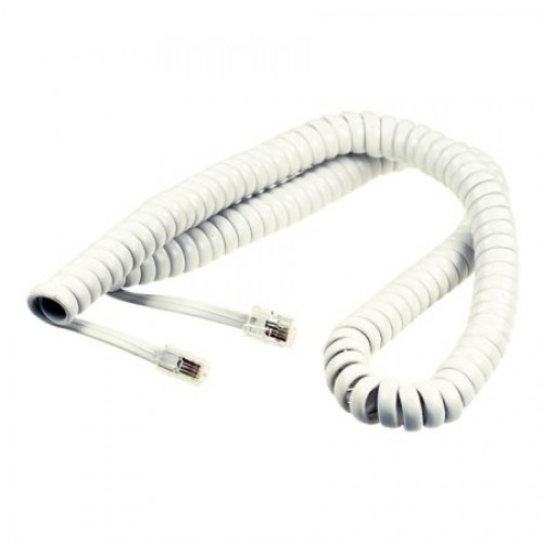 Кабель телефонный витой 4p4c RJ10, 3 м, белый, Premier (6-410)