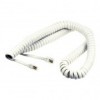 Кабель телефонный витой 4p4c RJ10, 3 м, белый, Premier (6-410)