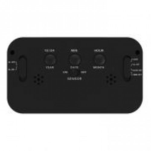 Часы будильник Ritmix CAT-100 , температура, черные