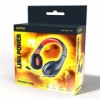 Гарнитура Perfeo LINK POWER, игровая, черно-красная, 2x3.5 мм 3pin + переходник 4-pin (PF_C3203)