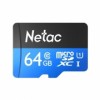 Карта памяти Micro SDXC 64Gb Netac P500 Class 10 UHS-I U1 80 Мб/c без адаптера (NT02P500STN-064G-S)