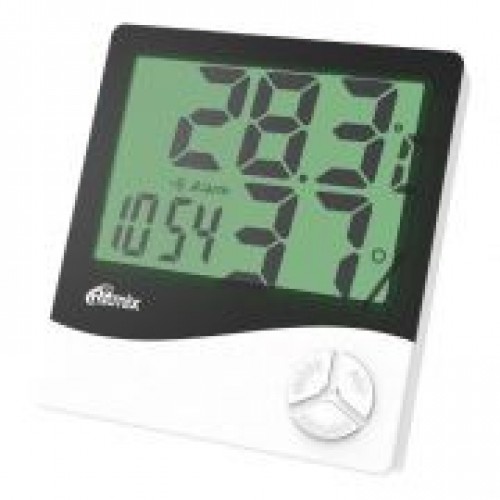 Метеостанция Ritmix CAT-030 с часами и будильником, белая