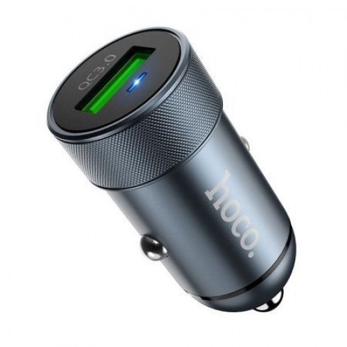 Зарядное автомобильное устройство Hoco Z32, QC3.0, 3A, USB, серое