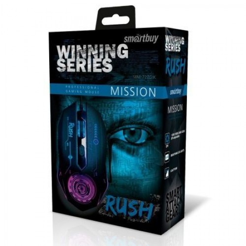Мышь игровая Smartbuy RUSH Mission 727 Black USB (SBM-727G-K)