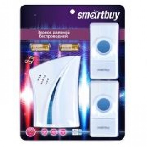 Звонок беспроводной Smartbuy с цифр. код., IP44, две кнопки один динамик (SBE-12-DP4-32)