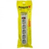 Сетевой фильтр Perfeo POWERX, 1.8 м, 5 розеток, серый (PF_A4715)