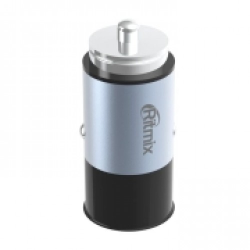 Зарядное автомобильное устройство Ritmix RM-5231 Gunshell, 3.1A 2xUSB, серое