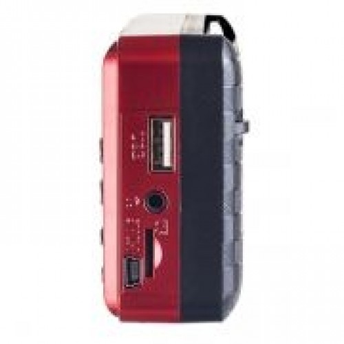 Мини аудио система Perfeo PALM, MP3, FM, акк. 18650, красная (i90-RED) (PF_A4871)