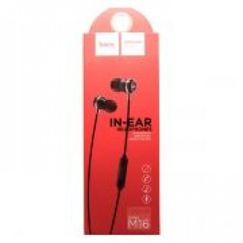 Гарнитура Hoco M16 Ling Sound Black, вставная