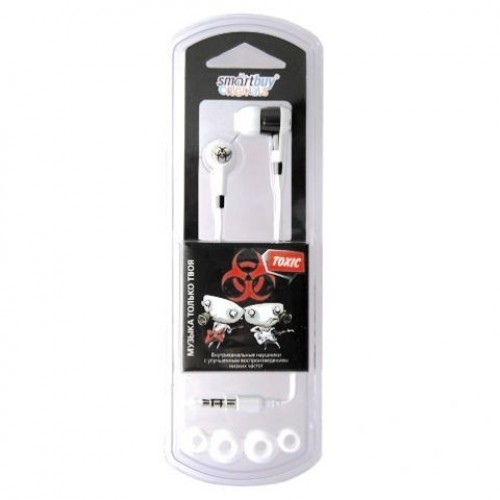 Наушники-вкладыши Smartbuy TOXIC белые (SBE-2710)