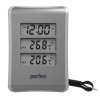 Метеостанция Perfeo PF-S3316E Tempo с часами и будильником, серебристая (PF_C3572)