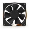 Вентилятор 80 x 80 x 25, 3 pin, 12V, подшипник качения, кабель 25-30 см, Gembird (FANCASE/BALL)