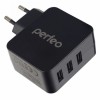 Зарядное устройство Perfeo CUBE 3, 4.8A, 3xUSB, чёрное (PF_A4135)