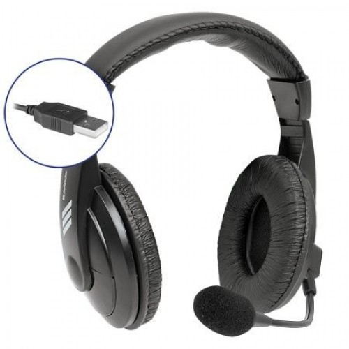 Гарнитура Defender 750U Gryphon, накладная, черная, USB (63752)