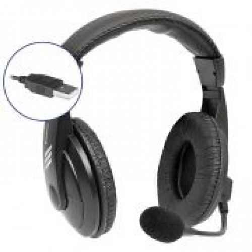 Гарнитура Defender 750U Gryphon, накладная, черная, USB (63752)