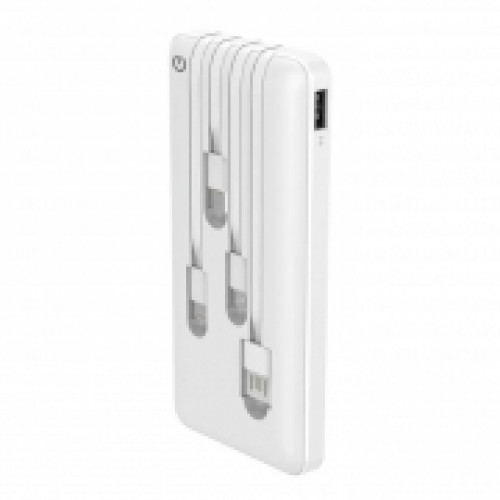 Зарядное устройство Perfeo Powerbank Absolute, 10000 мА/ч, дисплей, белое (PF_B4879)