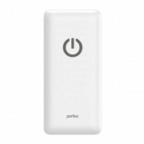 Зарядное устройство Perfeo Powerbank Absolute, 10000 мА/ч, дисплей, белое (PF_B4879)