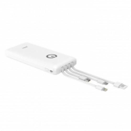 Зарядное устройство Perfeo Powerbank Absolute, 10000 мА/ч, дисплей, белое (PF_B4879)