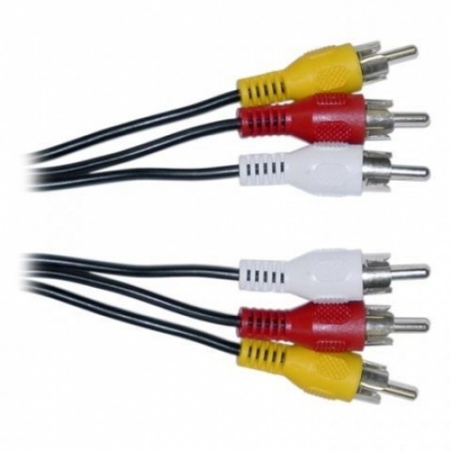 Кабель аудио/видео 3 RCA plug - 3 RCA plug, 2 м, VS (R320)