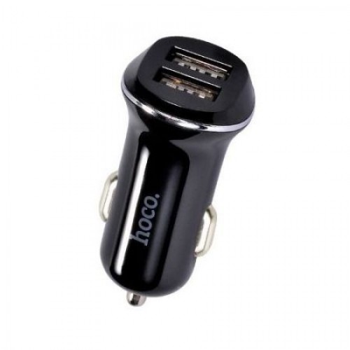 Зарядное автомобильное устройство Hoco Z1 2.1A 2xUSB, черное
