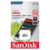 Карта памяти Micro SDXC 64Gb SanDisk Ultra Class 10 UHS-I, 100 Мб/с (SDSQUNR-064G-GN3MN)