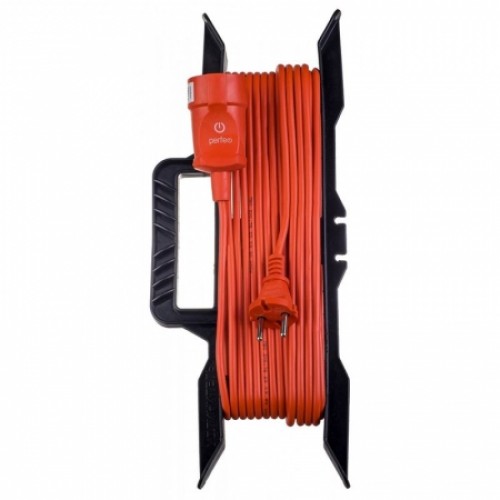 Удлинитель сетевой на рамке Perfeo УХ10-101, 10A, 40 м, 1 розетка, без заземл. , оранж. (PF_C3271)