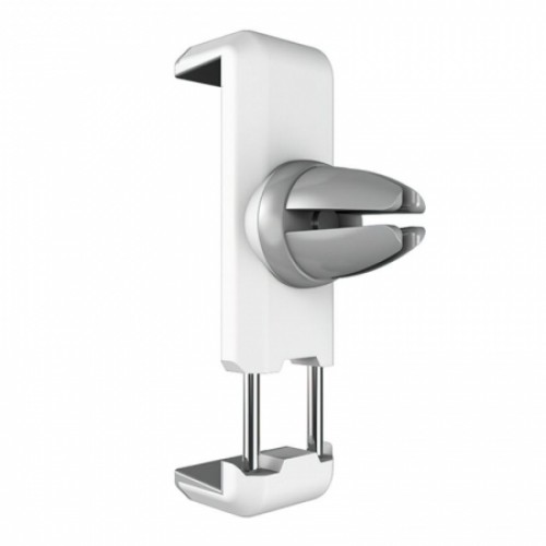 Держатель автомобильный на вентил. решетку, белый с серой вставкой, Hoco CPH01