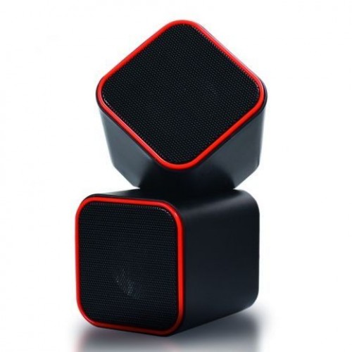 Колонки Smartbuy CUTE, черно-оранжевые, питание от USB (SBA-2590)