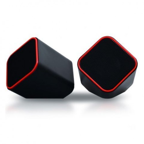 Колонки Smartbuy CUTE, черно-оранжевые, питание от USB (SBA-2590)