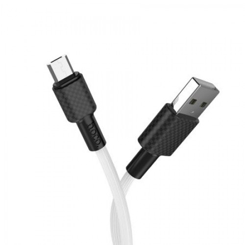 Кабель USB 2.0 Am=>micro B - 1.0 м, белый, Hoco X29 Superior Style