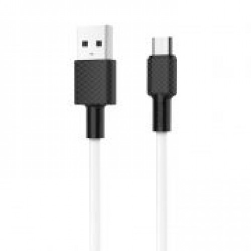 Кабель USB 2.0 Am=>micro B - 1.0 м, белый, Hoco X29 Superior Style