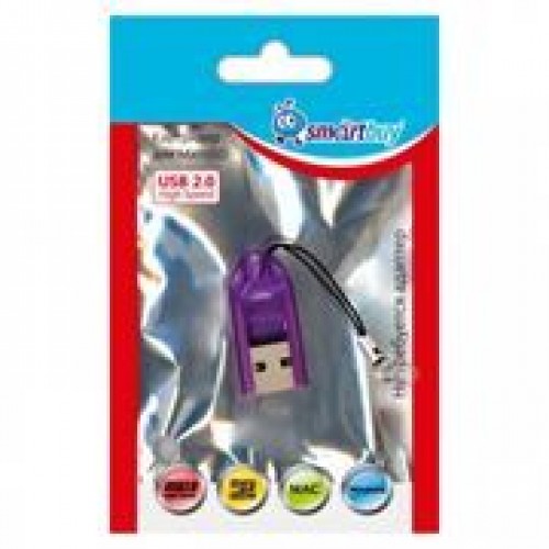 Карт-ридер внешний USB Smartbuy SBR-710-F Violet, microSD